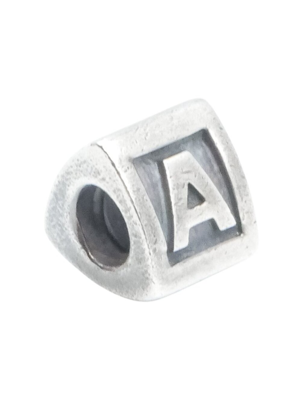 Pandora Alphabet Letter A Charm Sterling Silver Initial Bead – Retired